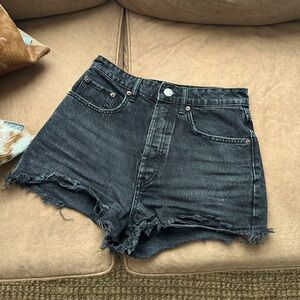Zara Black Jean Shorts